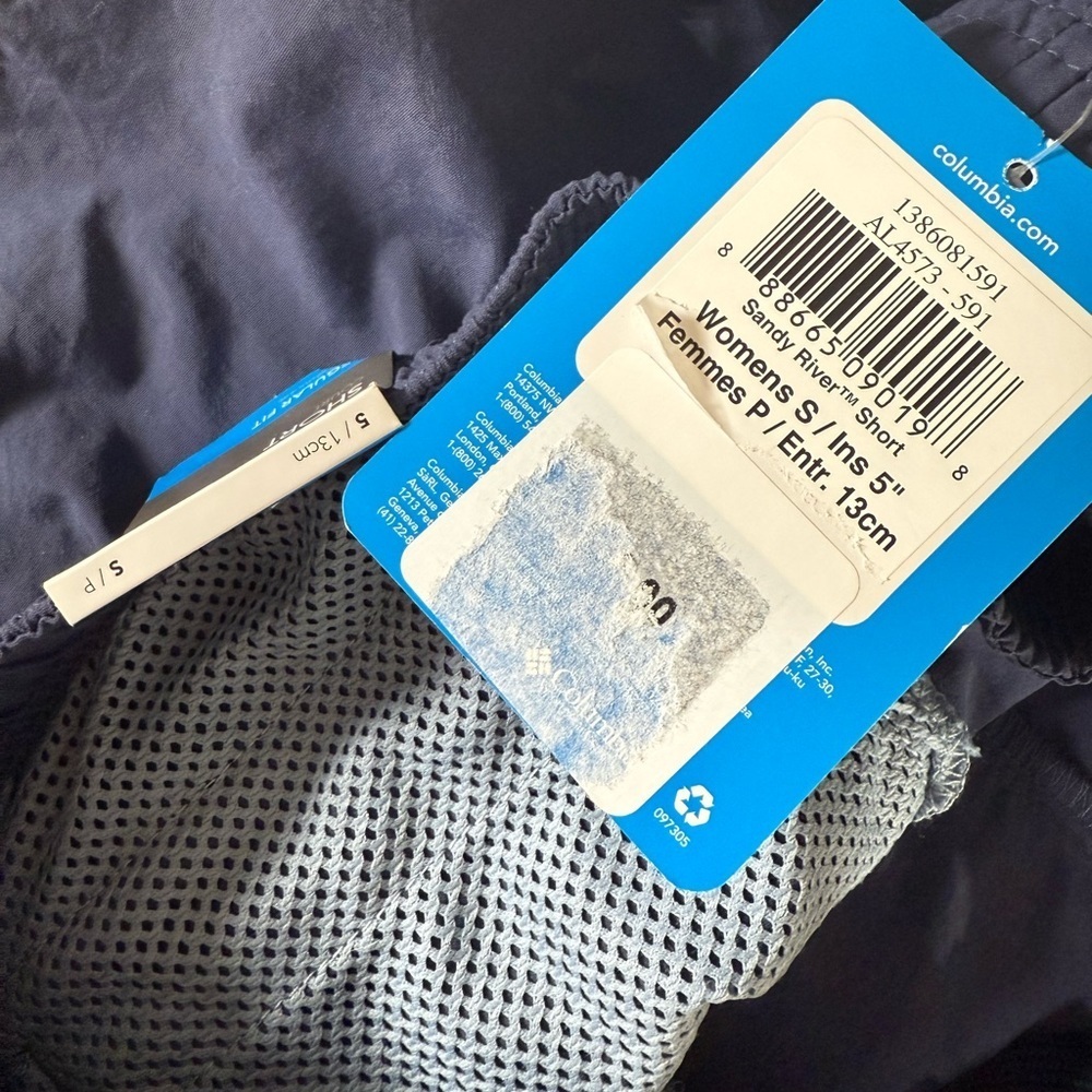Columbia Navy Blue Women's Sandy River Shorts Size Small hiking water sports - Picture 6 of 7